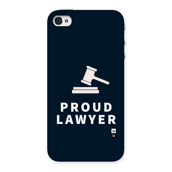 Proud Lawyer Back Case for iPhone 4 4s