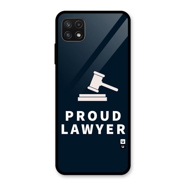 Proud Lawyer Glass Back Case for Galaxy A22 5G