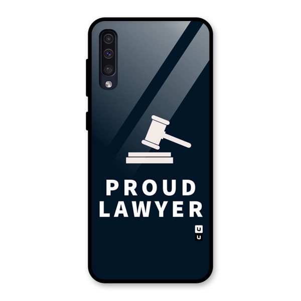 Proud Lawyer Glass Back Case for Galaxy A50