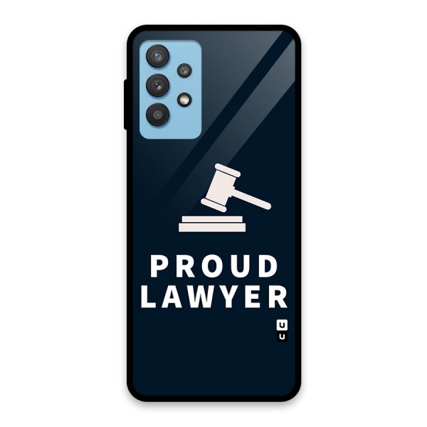 Proud Lawyer Glass Back Case for Galaxy M32 5G