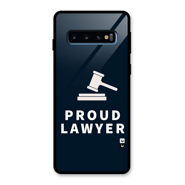 Proud Lawyer Glass Back Case for Galaxy S10