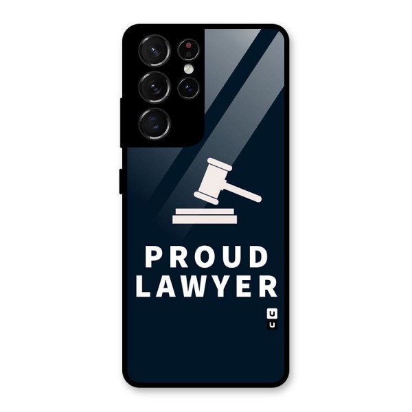 Proud Lawyer Glass Back Case for Galaxy S21 Ultra 5G