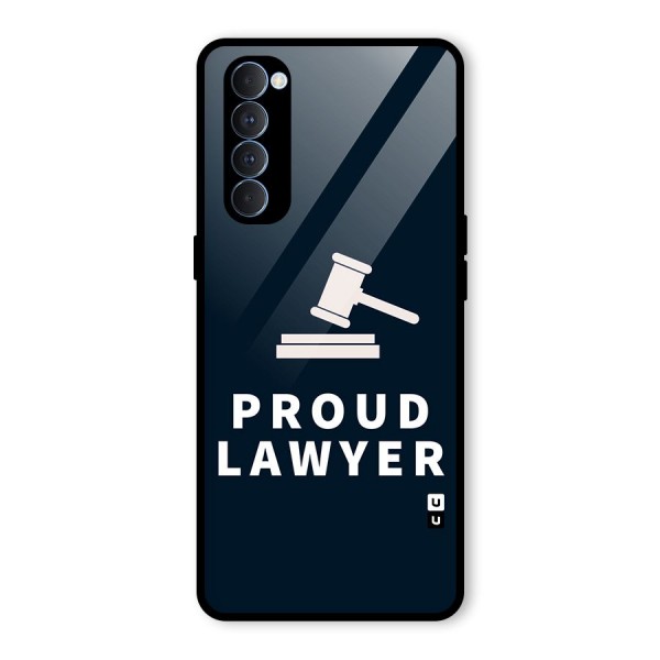 Proud Lawyer Glass Back Case for Oppo Reno4 Pro