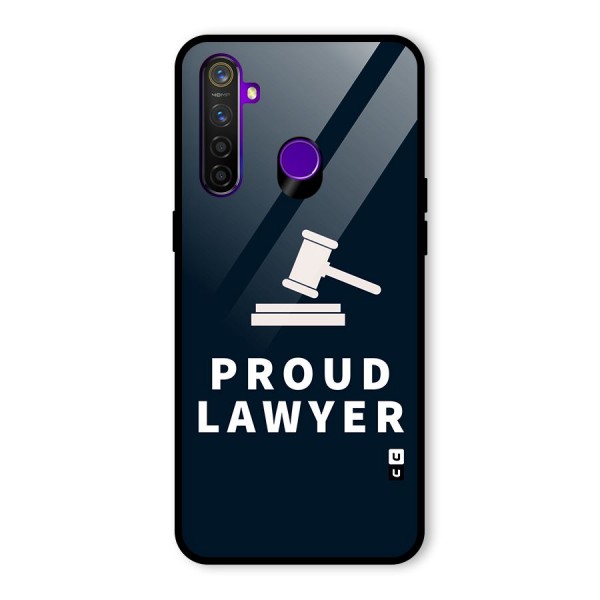 Proud Lawyer Glass Back Case for Realme 5 Pro