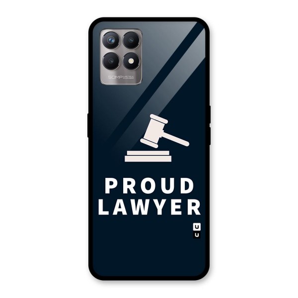 Proud Lawyer Glass Back Case for Realme 8i