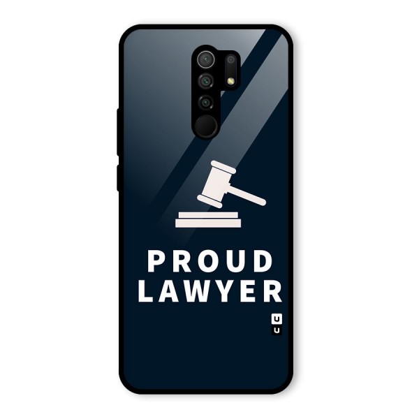 Proud Lawyer Glass Back Case for Redmi 9 Prime