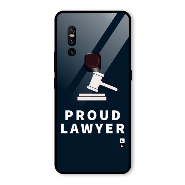 Proud Lawyer Glass Back Case for Vivo V15