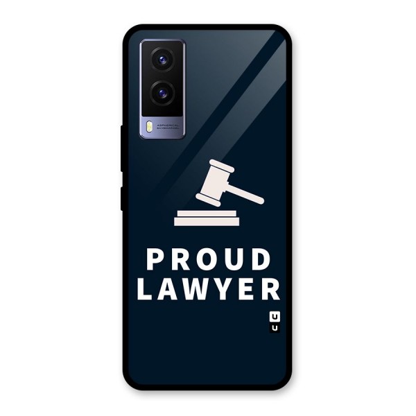 Proud Lawyer Glass Back Case for Vivo V21e 5G