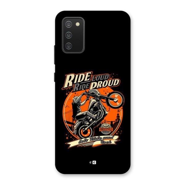 Proud Rider Back Case for Galaxy F02s