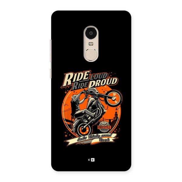 Proud Rider Back Case for Redmi Note 4