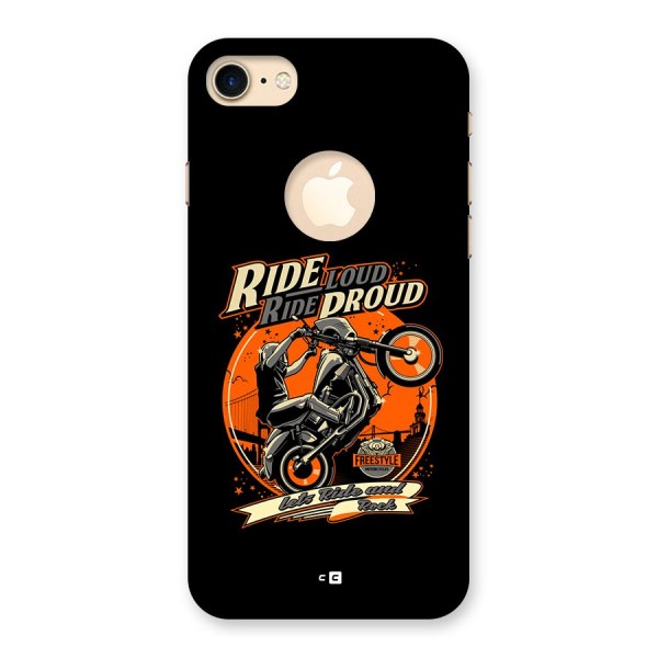 Proud Rider Back Case for iPhone 8 Logo Cut