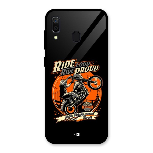 Proud Rider Glass Back Case for Galaxy A30