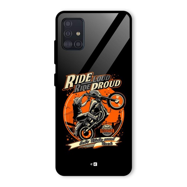 Proud Rider Glass Back Case for Galaxy A51