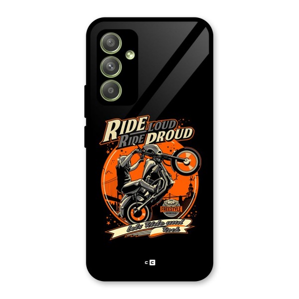 Proud Rider Glass Back Case for Galaxy A54