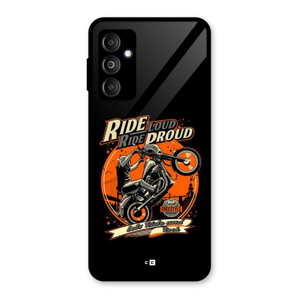 Proud Rider Glass Back Case for Galaxy M14 5G