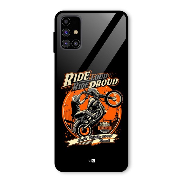 Proud Rider Glass Back Case for Galaxy M31s