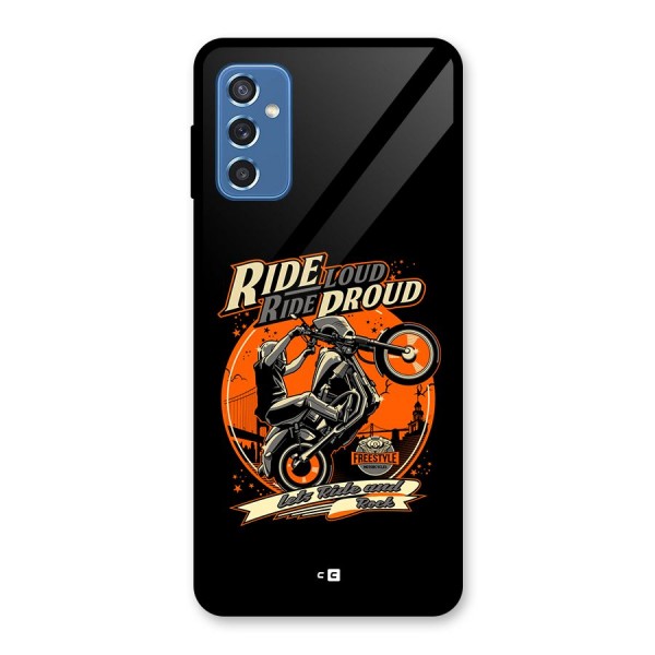 Proud Rider Glass Back Case for Galaxy M52 5G