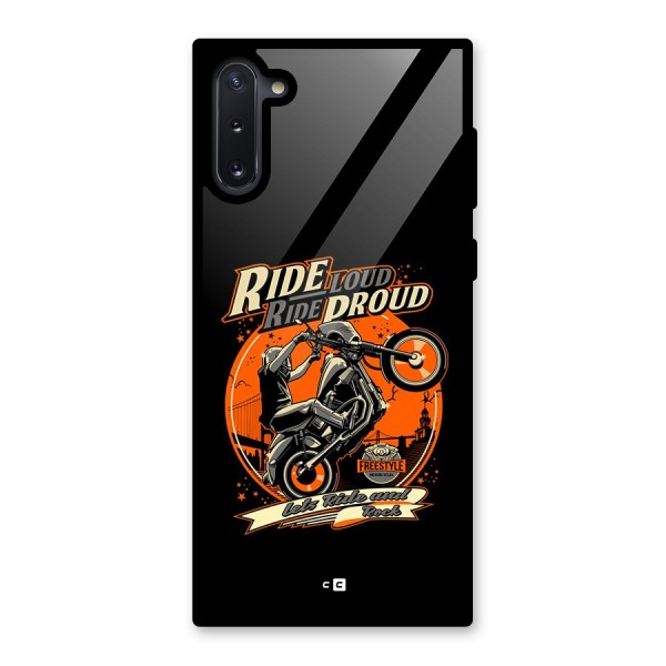 Proud Rider Glass Back Case for Galaxy Note 10