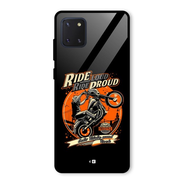 Proud Rider Glass Back Case for Galaxy Note 10 Lite