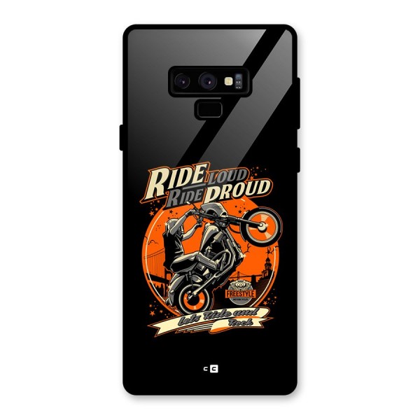 Proud Rider Glass Back Case for Galaxy Note 9