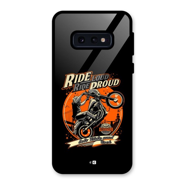 Proud Rider Glass Back Case for Galaxy S10e