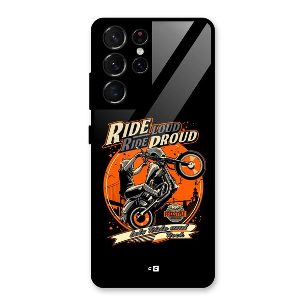 Proud Rider Glass Back Case for Galaxy S21 Ultra 5G