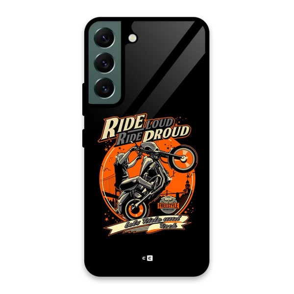 Proud Rider Glass Back Case for Galaxy S22 5G