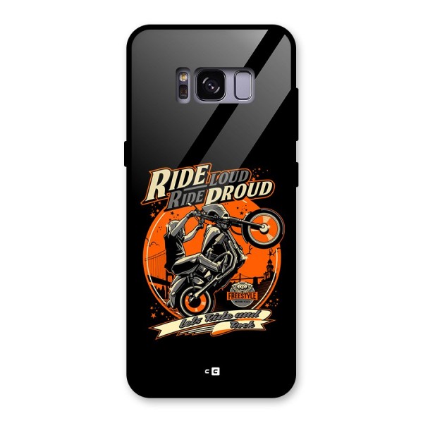 Proud Rider Glass Back Case for Galaxy S8