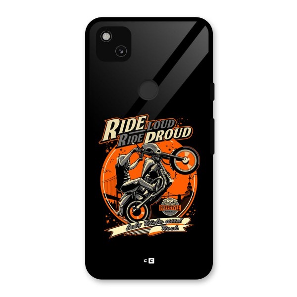 Proud Rider Glass Back Case for Google Pixel 4a