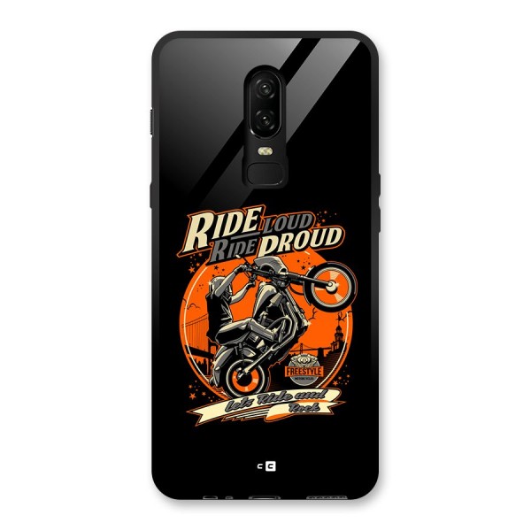 Proud Rider Glass Back Case for OnePlus 6