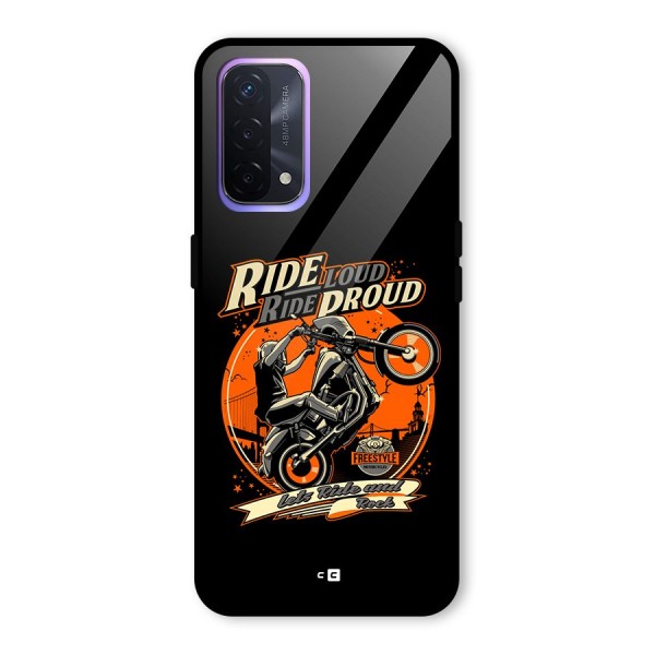 Proud Rider Glass Back Case for Oppo A74 5G