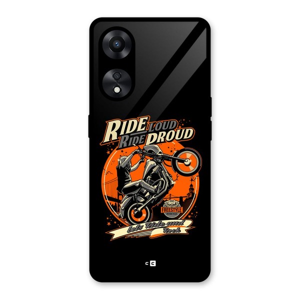 Proud Rider Glass Back Case for Oppo A78