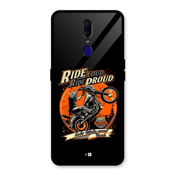 Proud Rider Glass Back Case for Oppo F11