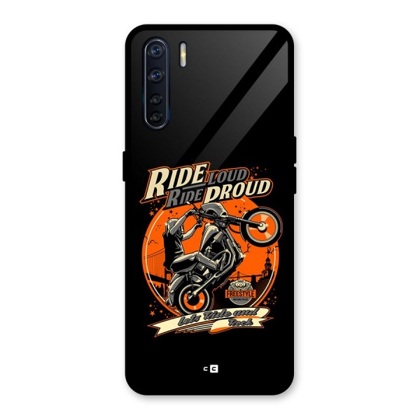 Proud Rider Glass Back Case for Oppo F15