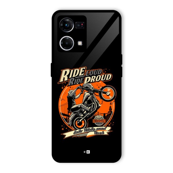 Proud Rider Glass Back Case for Oppo F21 Pro 4G