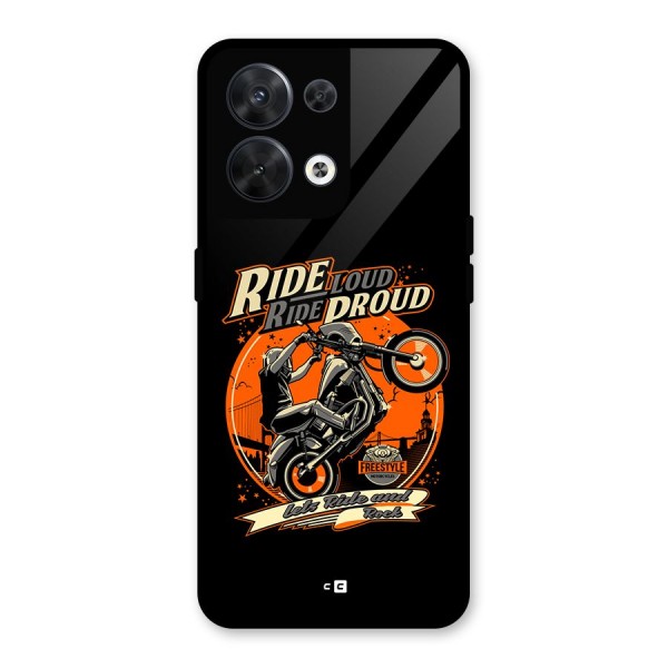 Proud Rider Glass Back Case for Oppo Reno8 5G