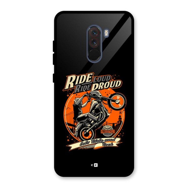 Proud Rider Glass Back Case for Poco F1