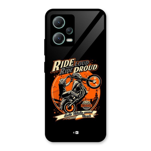 Proud Rider Glass Back Case for Poco X5