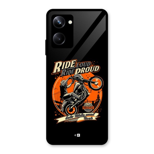 Proud Rider Glass Back Case for Realme 10 Pro