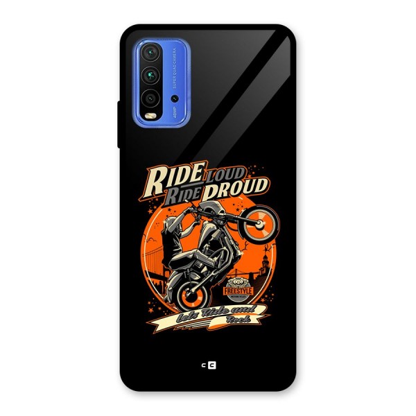 Proud Rider Glass Back Case for Redmi 9 Power