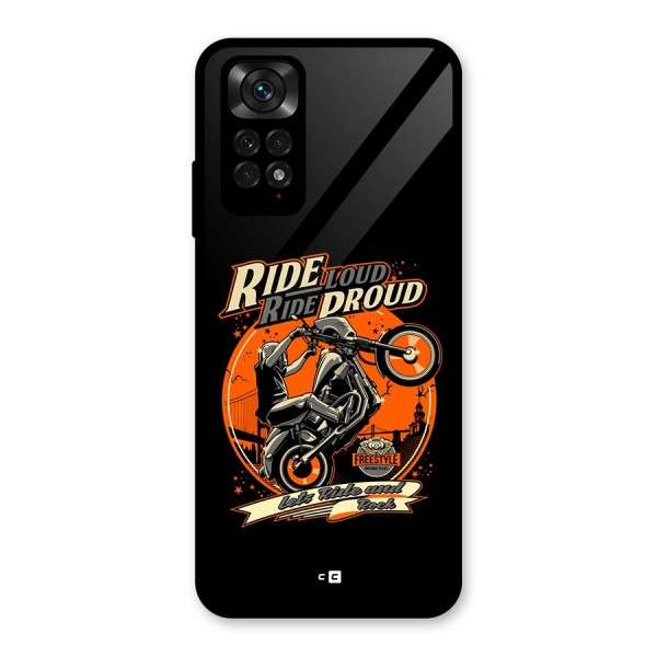 Proud Rider Glass Back Case for Redmi Note 11