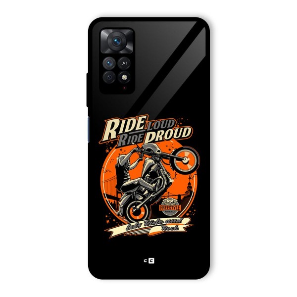 Proud Rider Glass Back Case for Redmi Note 11 Pro