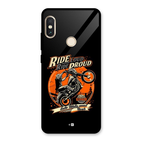 Proud Rider Glass Back Case for Redmi Note 5 Pro