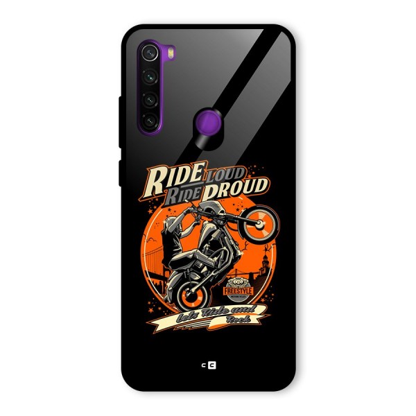 Proud Rider Glass Back Case for Redmi Note 8