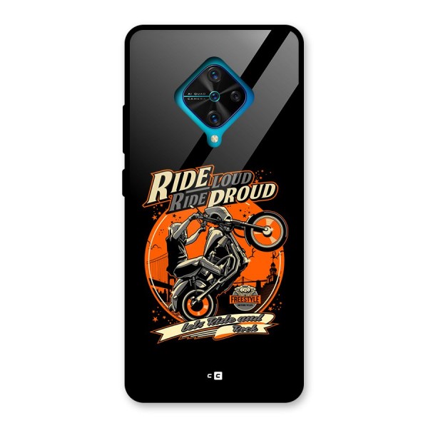 Proud Rider Glass Back Case for Vivo S1 Pro