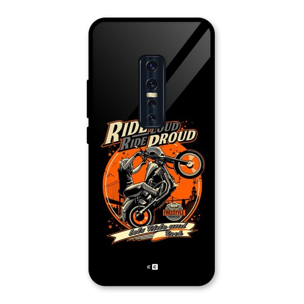 Proud Rider Glass Back Case for Vivo V17 Pro