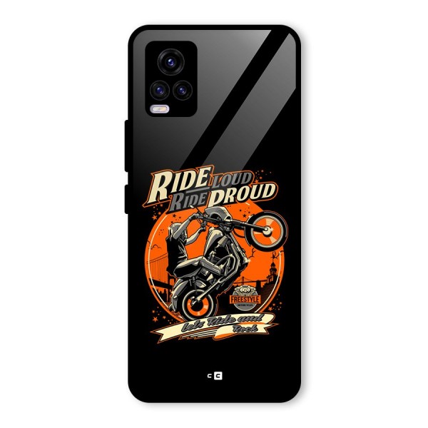 Proud Rider Glass Back Case for Vivo V20