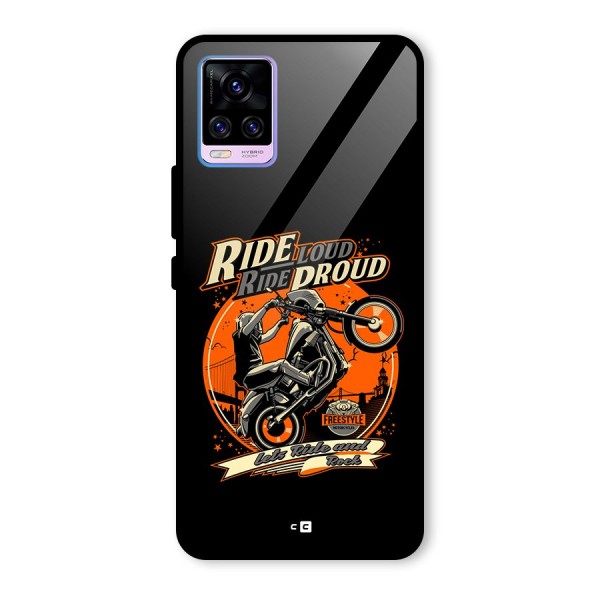 Proud Rider Glass Back Case for Vivo V20 Pro