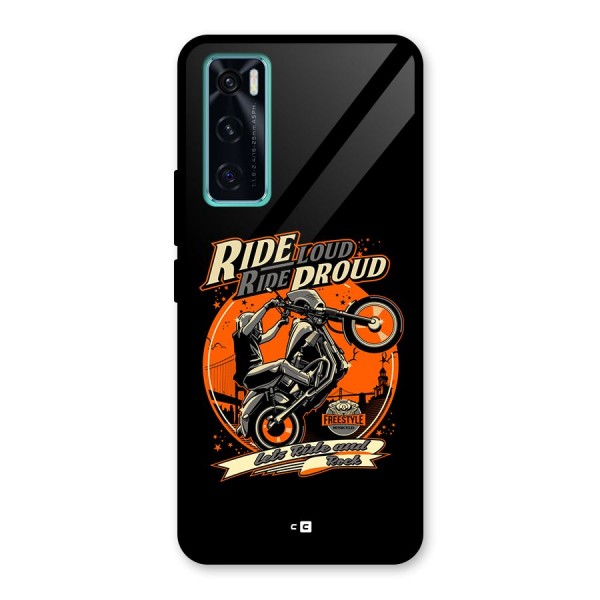 Proud Rider Glass Back Case for Vivo V20 SE