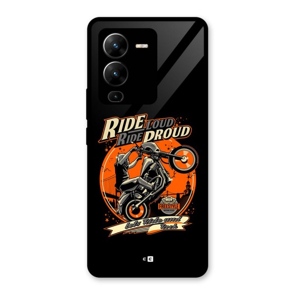 Proud Rider Glass Back Case for Vivo V25 Pro